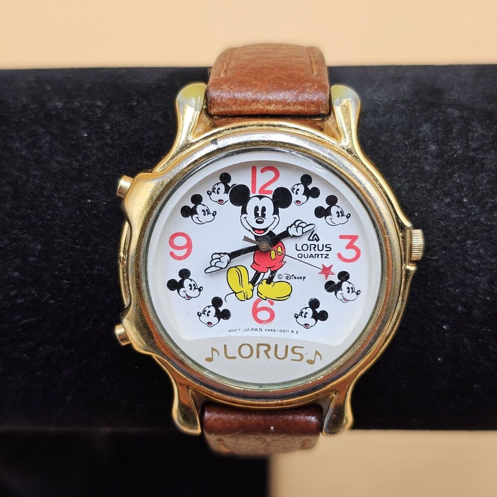 Lorus Walt Disney Musical Mickey Mouse Quartz Unisex Watch V422-0010 New Battery